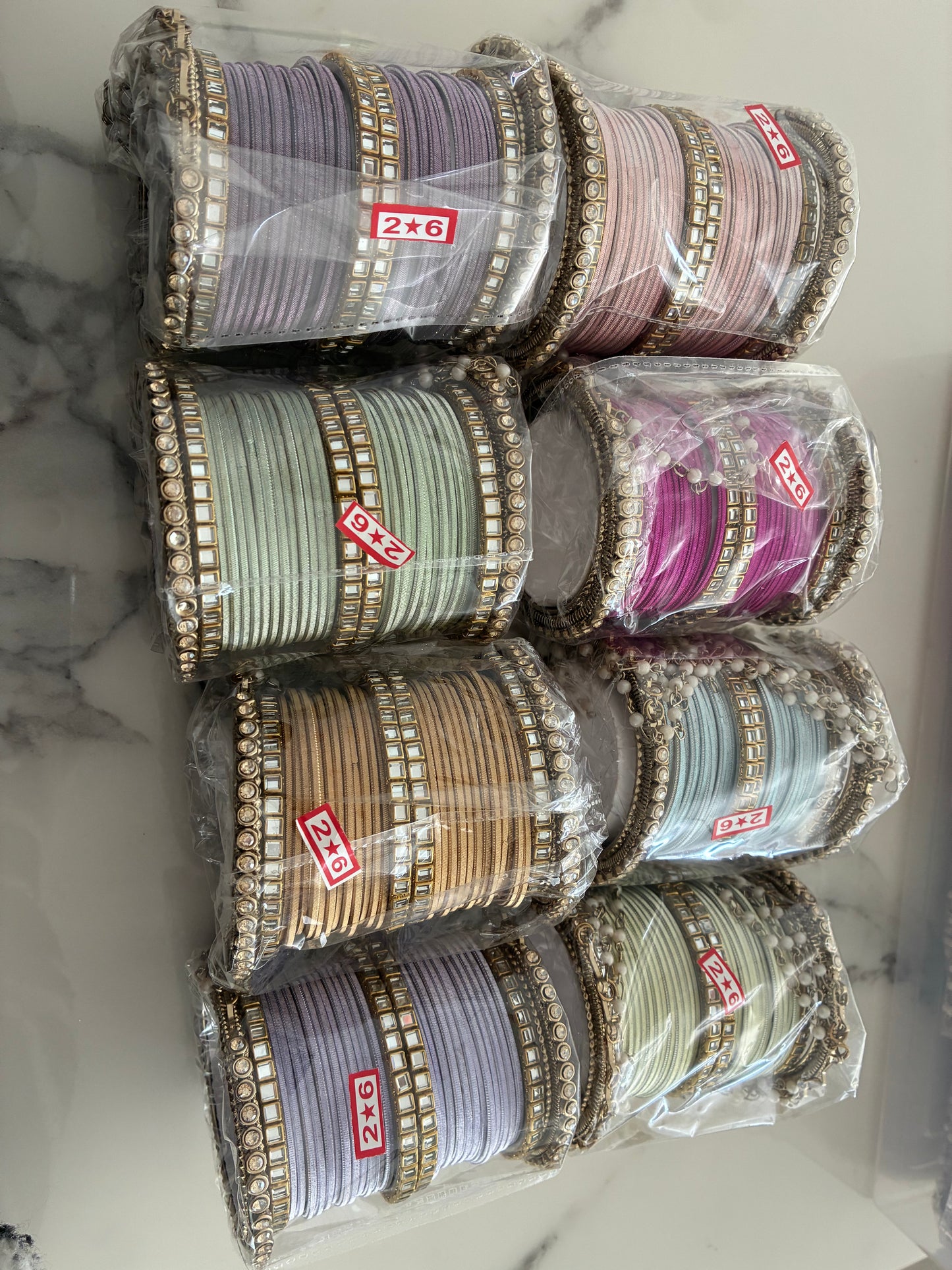 Pearl Hanging Bangles 2.6 (8 colours)